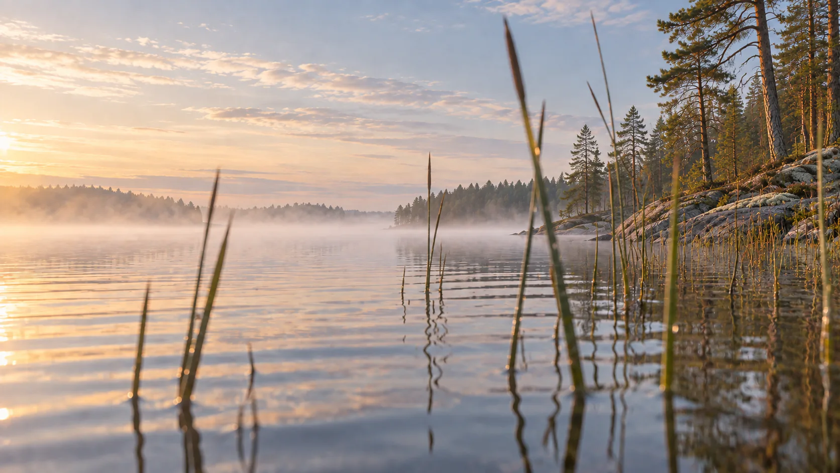 Hetki järven äärellä